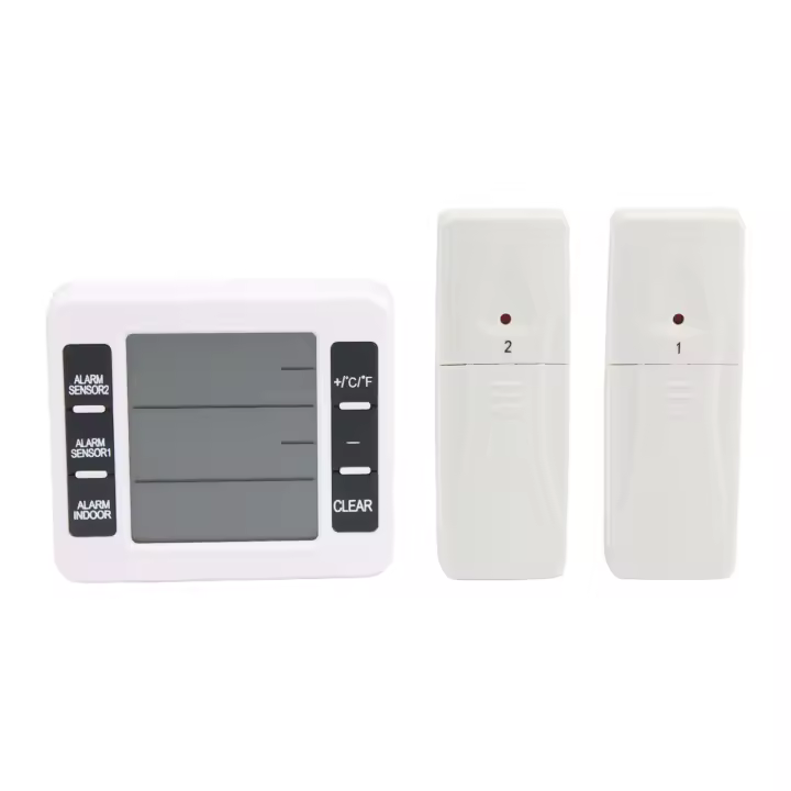 Termómetro Digital Inalámbrico Con Sensor Para Nevera Alarma De Temperatura Para Interior Y Exterior Uso Doméstico Y En Jardín - 1