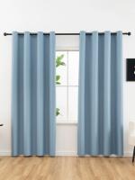 Cortinas Negras Con Grommets 1pc Total Privacidad Y Odorílessas Para Sala De Estar Y Dormitorio Decoración Moderna De Hogar Y Hotel - details 13