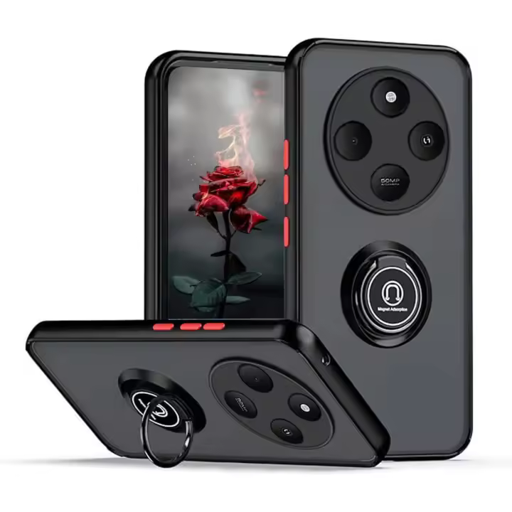 Funda para Xiaomi Redmi 14C (4G) Carcasa Antishock Soporte Anillo Giratorio + Protector Pantalla - 1