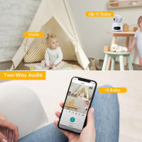 Cámara Interior 8MP Con Vigilancia De Tarjeta SIM 4G Intercomunicador De Voz Bidireccional Seguimiento Automático De Cuerpo Visión Nocturna En Color Para Seguridad Doméstica - details 4