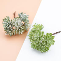 6PCS Flores De Seda Para Scrapbooking Plantas Artificiales Para Decoración De Hogar Y Boda Arboles Postizos Para Adornos Navideños Rattan Expositoras Al Aire Libre - details 1