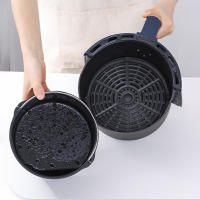 Molde De Hornear De Acero Carbono Con Manija Para Air Fryer Y Horno No Adhiere Forma De Pastel Para Cocina Y P Panes - details 4