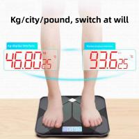 Báscula De Peso Electrónica Pequeña Y Bonita Para El Hogar Precisión Alta Para Adultos Medición Del Corpo Batería Recargable - details 3