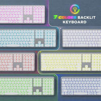 Teclado Inalámbrico Bluetooth RGB De Tamaño Completo Recargable Multifuncional Para Juego Y Tablet Con Iluminación Retroiluminada Teclado Multimedia Para Computadora Y Laptop - details 4
