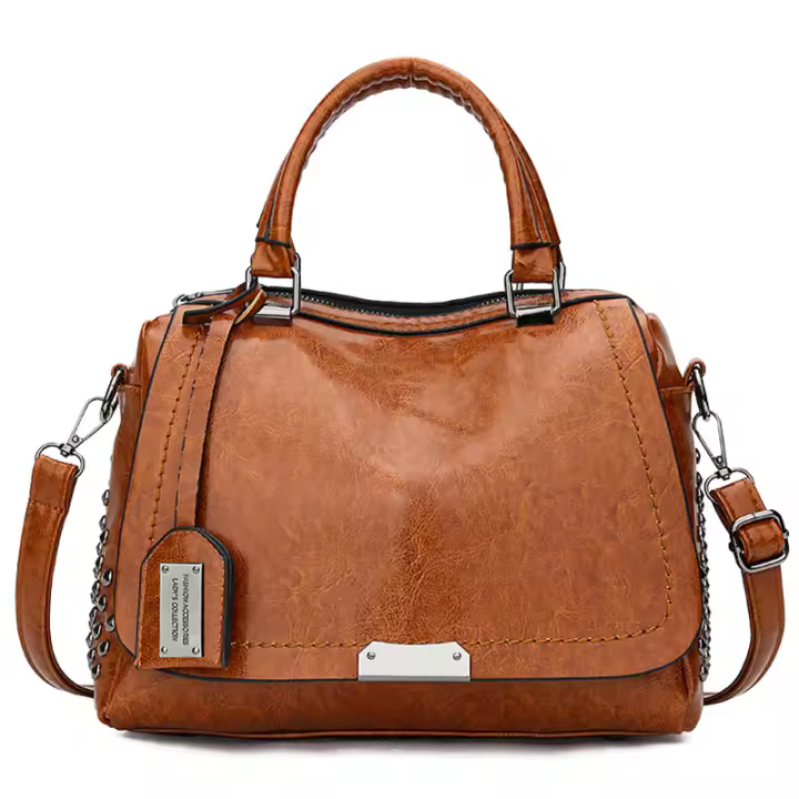 Bolso Vintage de cuero PU para Mujer, Bandolera de hombro con Remaches, de diseñador, de lujo, con almohada - 1