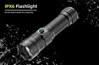 Linterna Táctica LED Potente Recargable USB Torcha Luz De Larga Distancia Impermeable Para Camping Y Emergencias Con Modo Alto Y Bajo - details 7