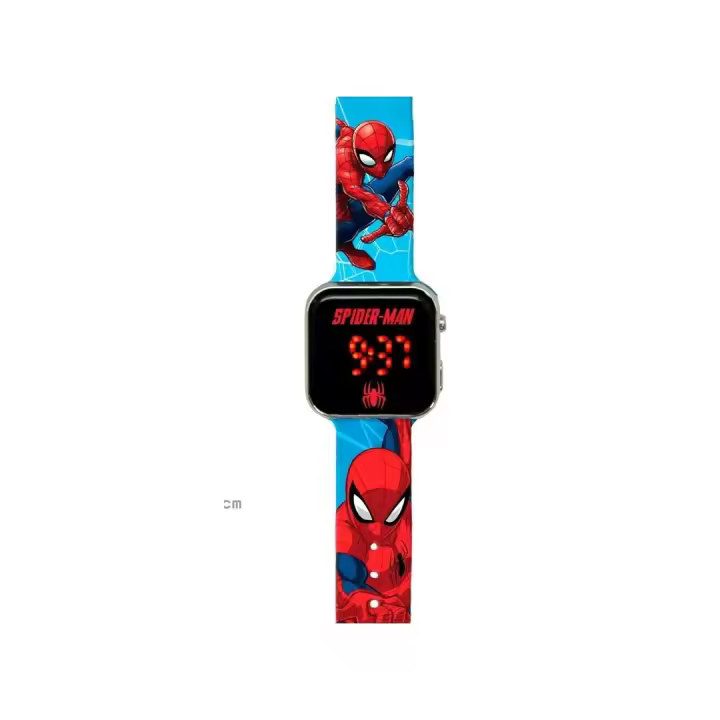 Reloj LED Spiderman con pulsera de plástico para niños - 1