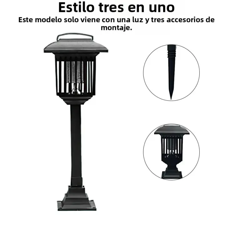 Lámpara Solar Portátil Para Repeler Mosquitos 2024 Eliminador De Insectos Silencioso Y Radiationless Para Exteriores IP65 Resistente Al Agua - 1