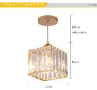 Luz De Techo Moderna Nórdica Con Sombrilla De Cristal Diseño Único Para Pasillo Sala De Estar Pendente Iluminación Self-Contained - details 1