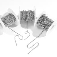 Cadena De Bolas De Acero Inoxidable De 5 Metros Con 40 Conectores Y Hebeleros Para Collares DIY Herramientas De Manualidades - details 1