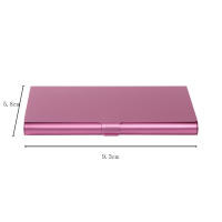 Caja De Metal Para Tarjetas De Negocio Creativa De Aleación De Aluminio Portaidentificación Y Monedas Unisex Colorido - details 31