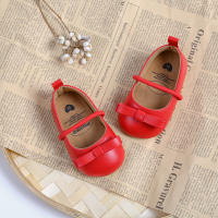 Zapatillas MYGGPP Para Bebés Niñas Zapatos De Boda Y Fiesta Princesa Con Lazo Cierre Elástico Material Superior De Cuero Todas Las Estaciones - details 10