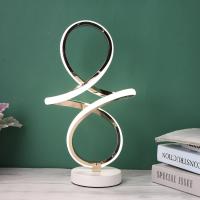 Lámpara De Mesa LED Moderna En Forma De Espiral Para Lectura Protección Ocular Iluminación Curva De Acero Y Acrílico Para Decoración De Sala De Estar Y Dormitorio - details 3