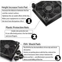 Ventilador De Enfriamiento Para Router DIY PC Cooler TV Box Silencioso Y Eficiente DC 5V USB Tamaño 120mm 240mm Con Red Protectora Y Tornillos - details 1