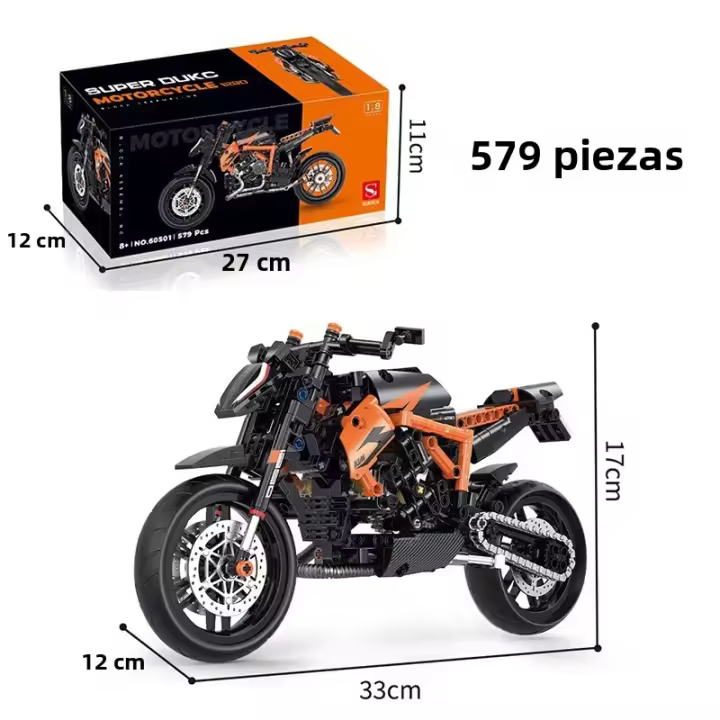 Bloques De Construcción De Motocicleta Clásica Técnica 1:8 Para Niños Y Adultos Juguetes Educativos Regalo Para Amantes Del Modelismo - 1