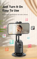 Gimbal Estabilizador P05 Soporte De Teléfono Móvil Para Escritorio Con Control Por Gestos Y Luz Adicional Opcional Rota 360 Grados Compatible Con AI Y Control Remoto Negro - details 6