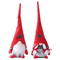 1PC Gnomes De Navidad De Peluche Decoraciones Diseño De Corazón Hecho a Mano Tomte Nisse Muñecos Sin Cara Para Regalos De San Valentín Y Agradecimientos - details 0