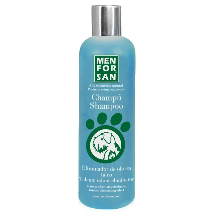 Menforsan Champú para Perros con Talco, Elimina los Malos Olores 300ml - 1