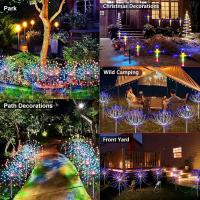 4Pcs Luz De Fuegos Artificiales Solares Para Jardín Luz De Globos Impermeables Para Decoración DIY De Casa Lámpara De Dandelion Para Paisaje De Césped - details 5