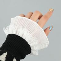 Pareja De Falsas Mangas Decorativas Con Volantes Para Primavera Y Otoño Codo De Ruffle Mangas Universales Para Decorar Suéteres Unisex - details 7