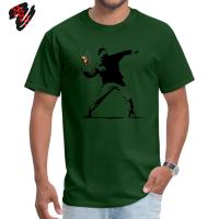 Camiseta Hombre Banksy Flower Thrower 100% Algodón Casual Estilo Rebelde Arte De Calle Talla Grande Camiseta Graphic Transpirable Ligera Secado Rápido - details 12