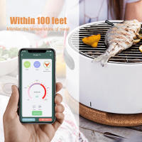 Termómetro De Carne Con Bluetooth 165 Pies Termómetro Inteligente Para Alimentos Con Cable De Carga USB Para Horno Asador - details 6