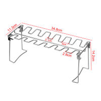 Soporte De Barbacoa Para Pollo Y Piernas De Cerdo En Acero Inoxidable Antideslizante Y No Adherente Herramienta De Cocina Resistente Al Calor Para Asado Y Horno - details 5