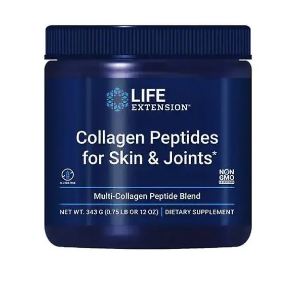 Life Extension, Collagen Peptides For Skin & Joints 343g - Mezcla de 3 diferentes colagenos de facil disolución - 1
