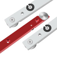 Herramienta De Miter Roja Para Carpintería Con Track T Y Slider Práctico Modificador Metal Miter Barra De Limitación - details 4
