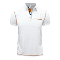 Venta caliente de verano nueva camiseta de manga corta para hombre, comercio exterior, deportes de ocio, solapa Polo - details 34