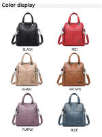 Mochila De Viaje Multifuncional Para Mujer De Cuero De Alta Calidad Bolsa De Hombro Con Capacidad Para Escuela Y Viajes - details 3