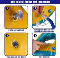 Anillo Inflable De Natación Para Niños Y Bebés Seguridad En La Piscina Asiento Flotador Para Juegos De Agua Chico Y Niña Entrenador De Verano Color Amarillo - details 8