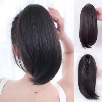 Extension De Cabello Sintético 12 Pulgadas Claw Clip in Ponytail Corto Y Recto Para Mujeres Peluca De Cabello Artificial De Fibra De Alta Temperatura - details 5