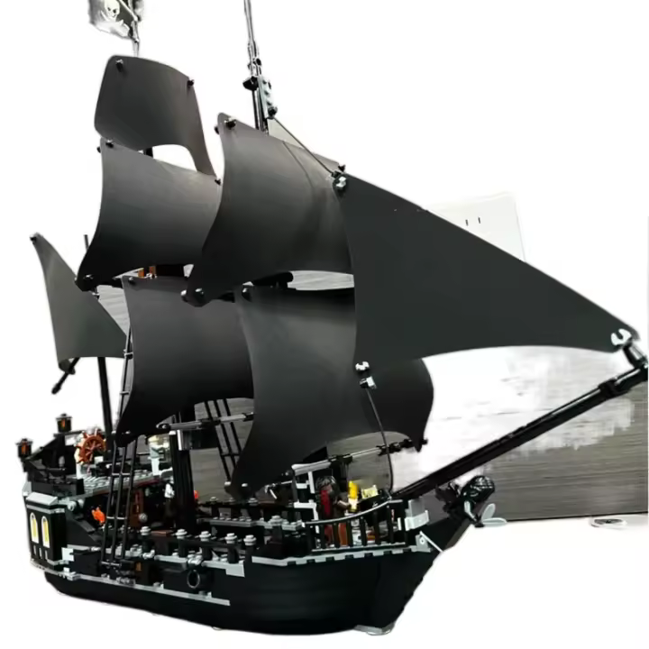 Bloques De Construcción MOC Pirates of the Caribbean Ship Revenge Warship Black Pearl Para Niños Juguetes De Armar Regalo - 1