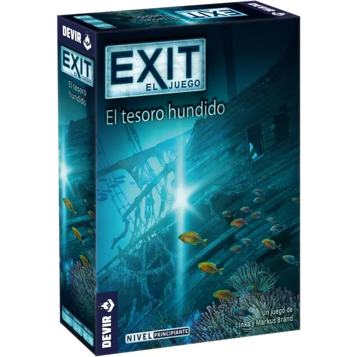 Devir - Exit: El Tesoro Hundido, Juego de Mesa con Amigos, Escape Room, Juegos de Misterio para Adultos Devir BGEXIT7 - 1
