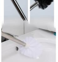 Cepillo De Limpieza Para Inodoro Con Acero Y Plástico Escobilla De Baño Esencial Herramienta De Lavabo Kit De Accesorios Domésticos - details 13