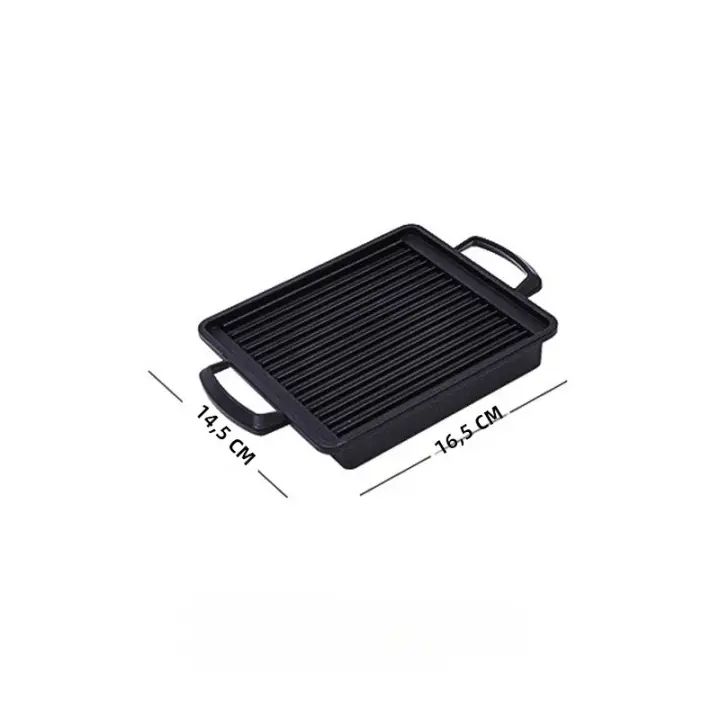Parrilla De Barbacoa Portátil De Aleación De Aluminio Para Interior Y Exterior Estilo Coreano Y Japonés Forno De Carbono Para Alimentos Reutilizable Y Fácil De Limpiar - 1