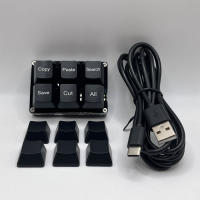 Teclado Mecánico De Un Solo Mano Con 6 Teclas De Copia Pegado Búsqueda Y Guardar Para Trabajo Y Juegos Con Macro De Atajos Programables - details 7
