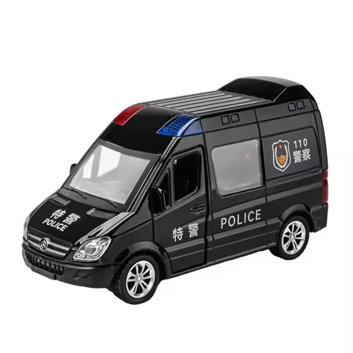 Modelo De Coche De Aluminio Mercedes Benz Para Niños Con Sonido Y Luz Vehículo De Servicio De La Ciudad Seguridad Del Pueblo Ambulancia Especial Regalo Para Niños Mayores De 14 Años - 1
