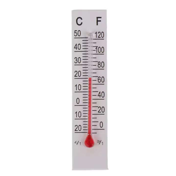 Termómetro De Papel Y Cartón Miniatura 10 Pcs 5cm*1.1cm Para Interior Rango De Medición -20 a 50 Celsius - 1