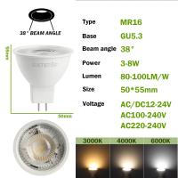 8PCS Bombillas De Luz Spot MR16 GU5.3 LED 110V 220V 12V Interchangeables Con Lámpara Halógena De 40W Para Iluminación Doméstica - details 4