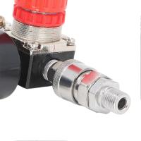 Regulador del Compresor de Aire 0180 PSI Regulador presión 1/4in with manómetro Válvulas para control F26 - details 0