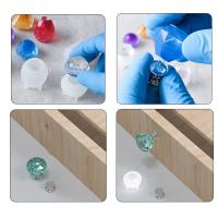 Molde De Silicona Para Perillas De Cajón Diamante Moldes De Resina Epoxy Para Cajón De Mesa De Baño Gabinete De Cocina - details 0