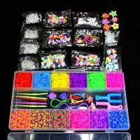 Set De 1800 Piezas De Banda Elástica De Goma Colorida Para Niñas Herramienta De Tejido Para Pulseras Kit De Juguete Educativo Para Niños De 7 a 10 Años - details 2