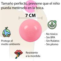 Pelotas Infantiles Multicolores 7 cm Sin BPA, Pack de 50 a 800 Unidades para Piscina, Parque Infantil y Playground – Bolas Seguras para Niños y Bebés, Colores Lila Verde Rosa, Juego Creativo y Seguro - details 4