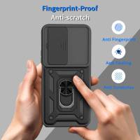 Funda para Xiaomi Redmi 15C Carcasa Cubierta de Cámara Deslizante, Anillo Soporte Silicona TPU Armor- Meloenvias - details 1