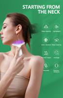 Dispositivo De Belleza Para El Cuello EMS Con Corriente Microcorriente Y LED Fotón Reducción Del Doble Mentón Antiarrugas Acondicionamiento De La Piel Del Cuello USB - details 1