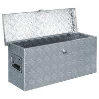 vidaXL Caja de aluminio 76,5x26,5x33 cm cm plateada - details 3