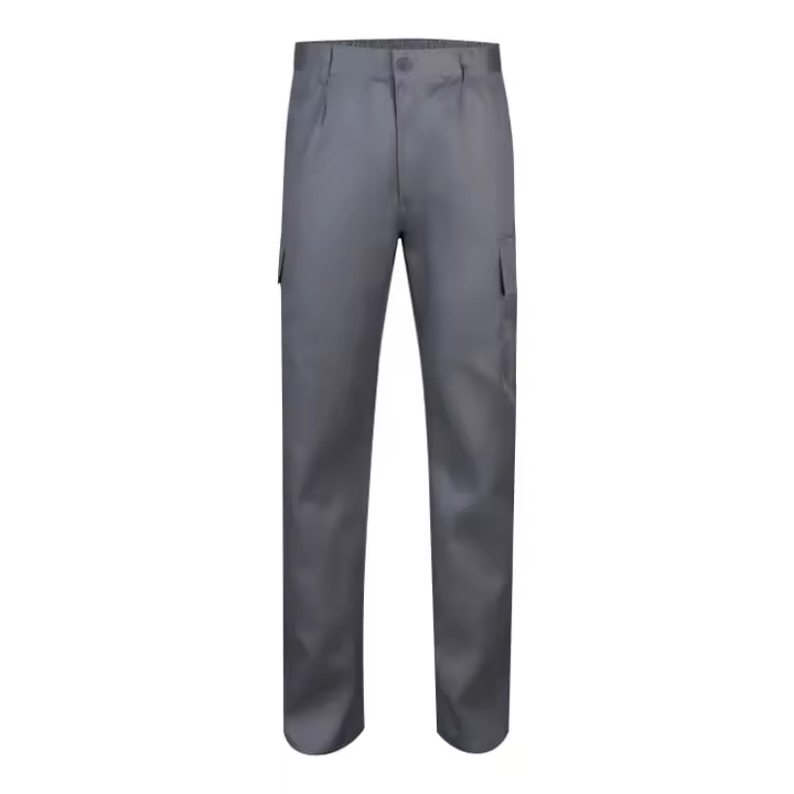 VELILLA Pantalón de Trabajo Gris Velilla con Bolsillos y Cinturilla Elástica - 1