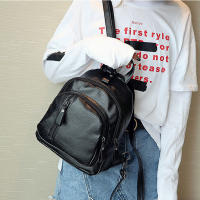 Mochila De Piel PU Para Mujer Pequeña Y Ligeramente Capaz Estilo Casual Con Cierre De Cremallera Mochila De Hombro Para Niñas Y Estudiantes - details 9